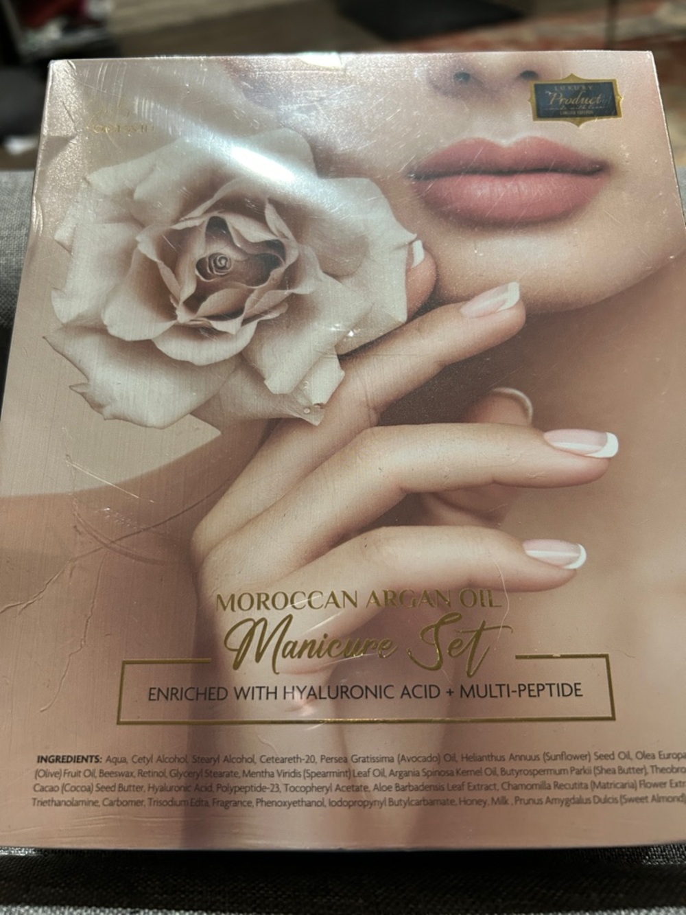 Moroccan Argan Oil Manicure Set - Nude Pink - Picture 1 of 4